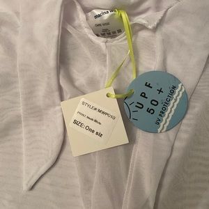 Marina west cover up mesh pants for beach